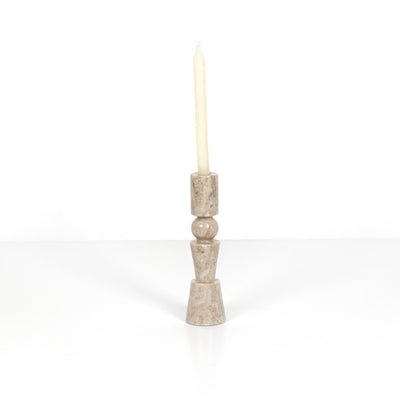 product image for rosette taper candlesticks set 2 by bd studio 229702 005 10 51