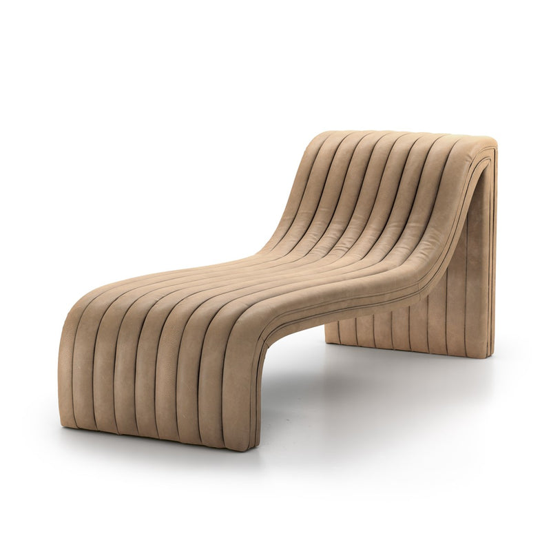media image for Augustine Leather Chaise Lounge 211