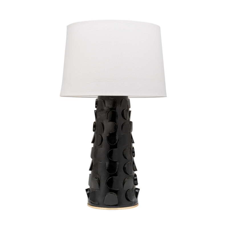 media image for naomi 1 light table lamp by mitzi hl335201 blk gl 2 242