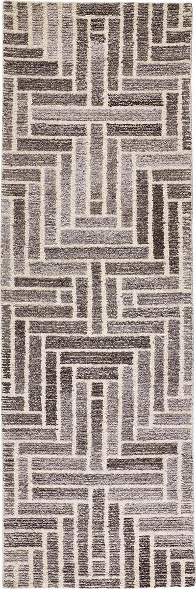 product image for Palatez Hand Tufted Gray and Ivory Rug by BD Fine Flatshot Image 1 30