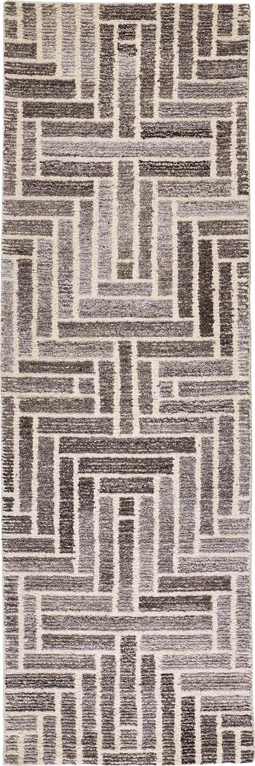 media image for Palatez Hand Tufted Gray and Ivory Rug by BD Fine Flatshot Image 1 278