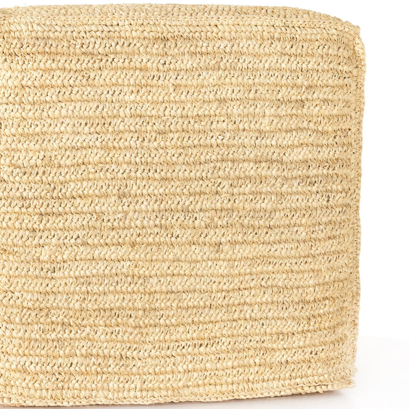 media image for woven palm pouf by bd studio 231445 002 4 276