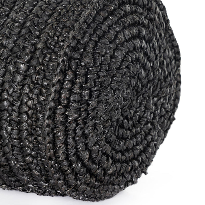 media image for woven palm round lumbar pillow by bd studio 231458 002 11 294