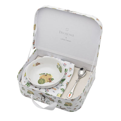 product image for Friends of the Vegetable Garden Suitcase & Fruit Bowl Set with Bib by Degrenne Paris 92