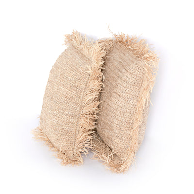 product image for raffia pillow natural raffia set of 2 20 by bd studio 233041 001 2 74