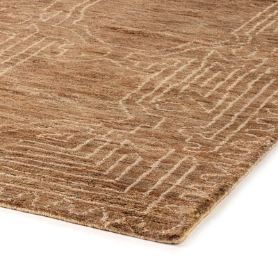 product image for tozi hand knotted jute brown rug by bd studio 235218 002 4 6