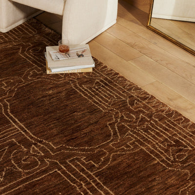 product image for tozi hand knotted jute brown rug by bd studio 235218 002 5 99
