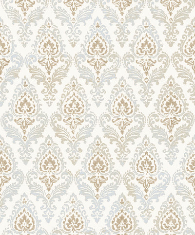 product image for Damasco Wallpaper in Sky Blue 91