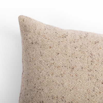 product image for Stonewash Hasselt Taupe Linen Pillow 22