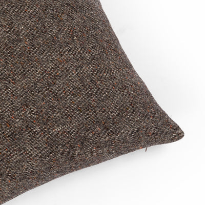 product image for Stonewash Hasselt Ebony Linen Pillow 19
