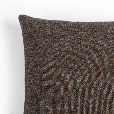 product image for Stonewash Hasselt Ebony Linen Pillow 14