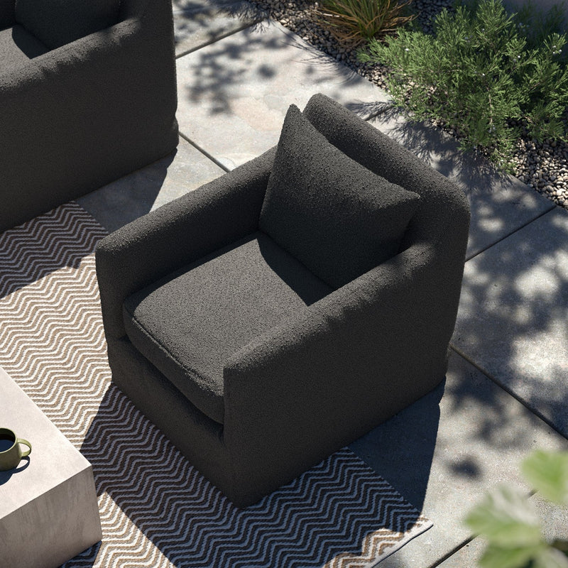 media image for Dade Outdoor Swivel Chair By Bd Studio 237595 002 Open Box 2 27