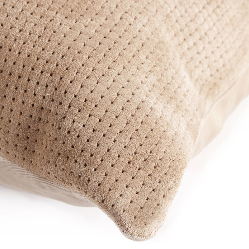 media image for Angela Beige Suede Pillow 271