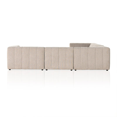 product image for langham channeled 5 piece sectional in napa sandstone 4 86