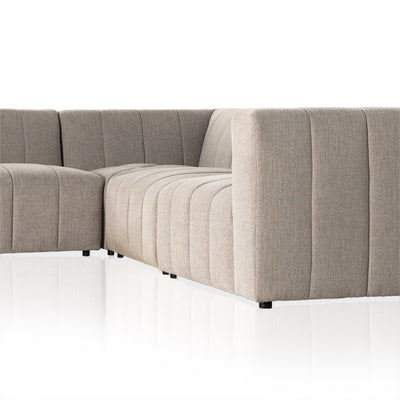 product image for langham channeled 5 piece sectional in napa sandstone 2 47