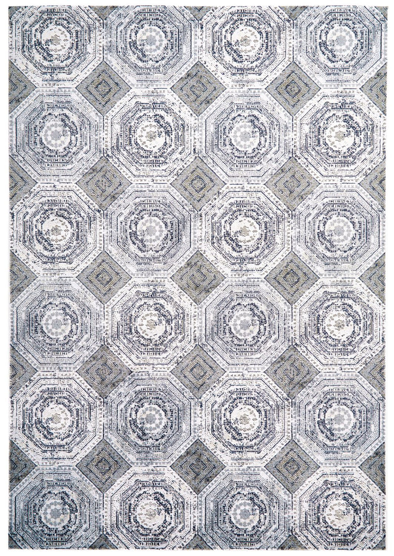 media image for Crowford White and Gray Rug by BD Fine Flatshot Image 1 276