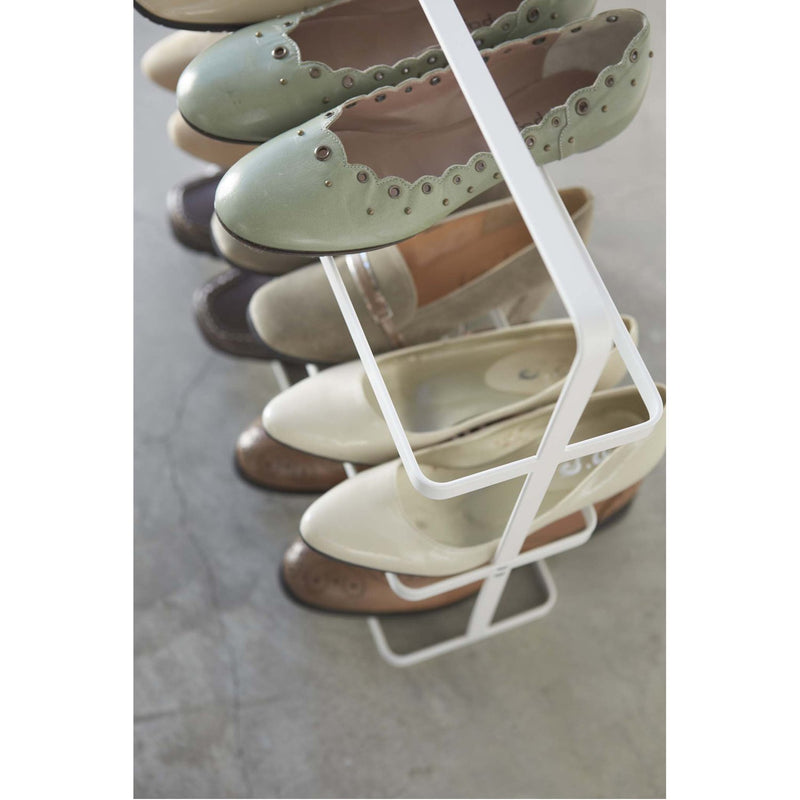 media image for Tower 3-Tier Slim Portable Shoe Rack - Wide by Yamazaki 276