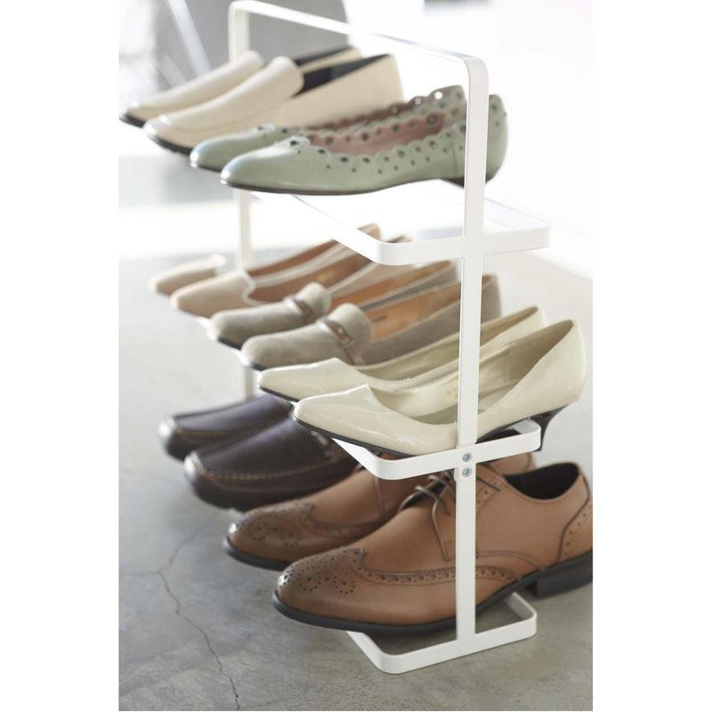 media image for Tower 3-Tier Slim Portable Shoe Rack - Wide by Yamazaki 211
