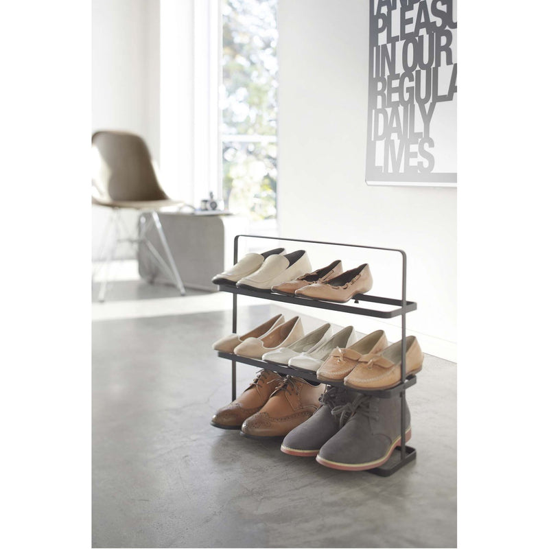 media image for Tower 3-Tier Slim Portable Shoe Rack - Wide by Yamazaki 21