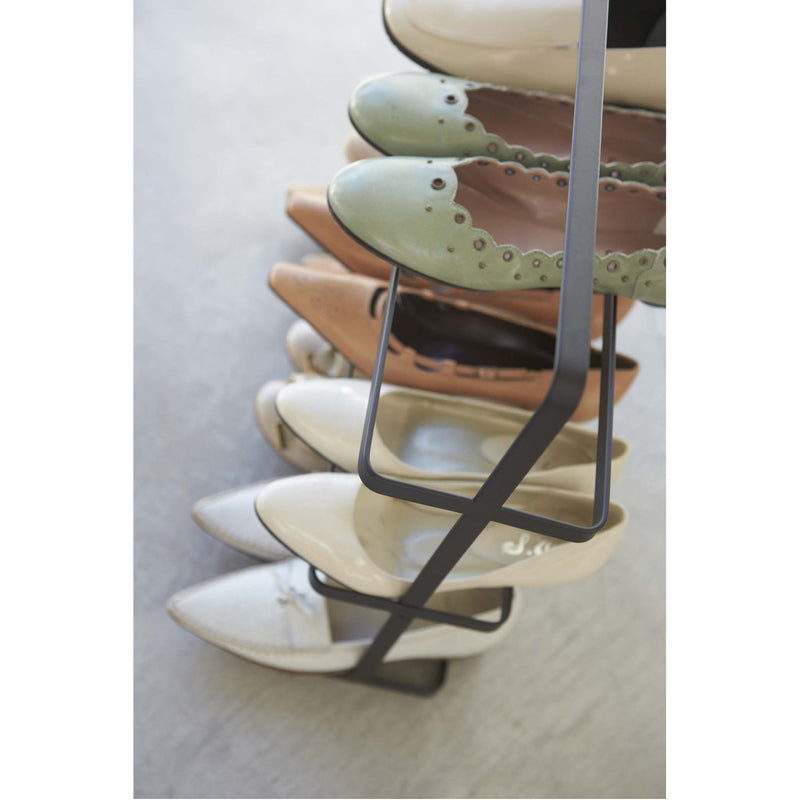media image for Tower 3-Tier Slim Portable Shoe Rack - Wide by Yamazaki 25