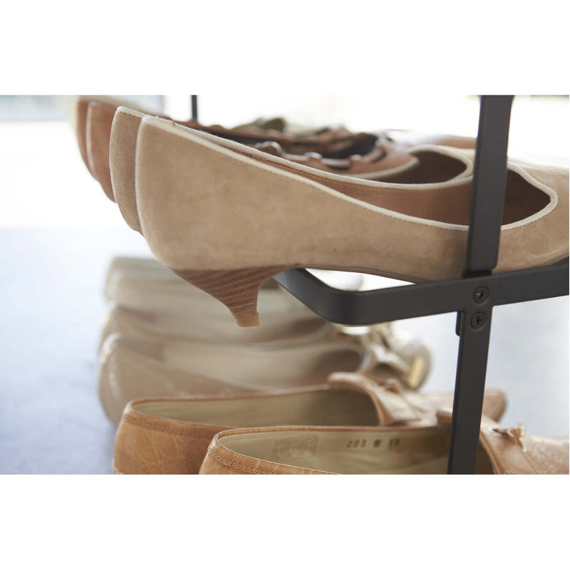 media image for Tower 3-Tier Slim Portable Shoe Rack - Wide by Yamazaki 245