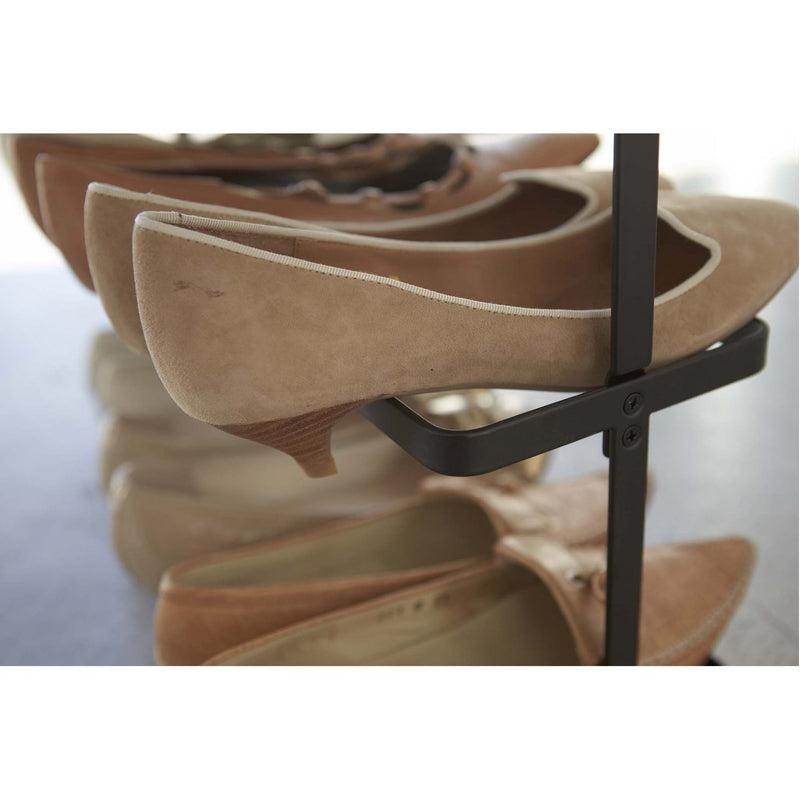 media image for Tower 3-Tier Slim Portable Shoe Rack - Wide by Yamazaki 240