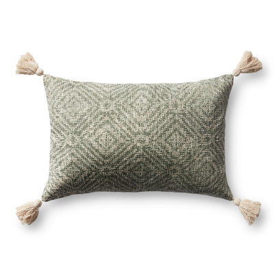product image of Hand Woven Green Pillow Flatshot Image 1 566