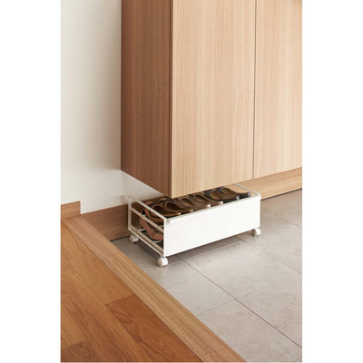 product image for Frame Rolling Low-Profile Hidden Shoe Storage - Steel by Yamazaki 2