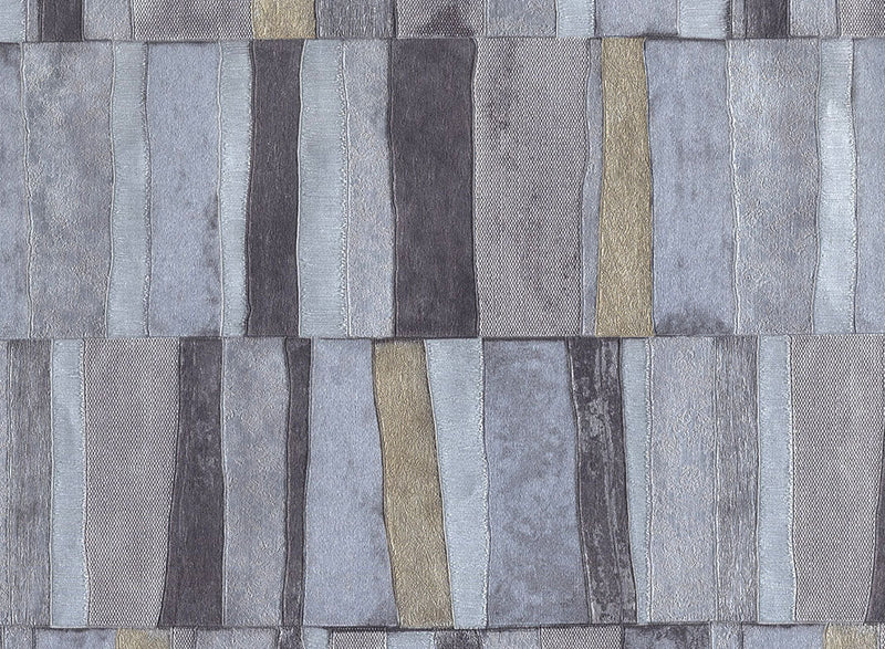media image for Sample Ritter Tiles Wallpaper in Greys/Metallic 220