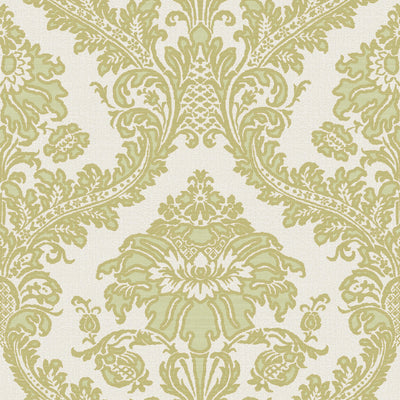 product image of Damasco Superior Green/Gold Wallpaper from Cottage Chic Collection by Galerie Wallcoverings 519