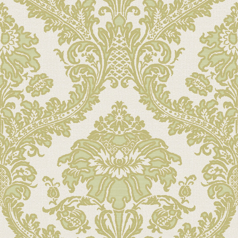 media image for Damasco Superior Green/Gold Wallpaper from Cottage Chic Collection by Galerie Wallcoverings 23