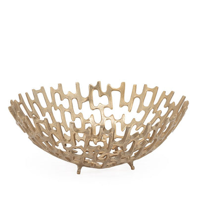 product image of cipher aluminum decorative bowl gold by torre tagus 1 542