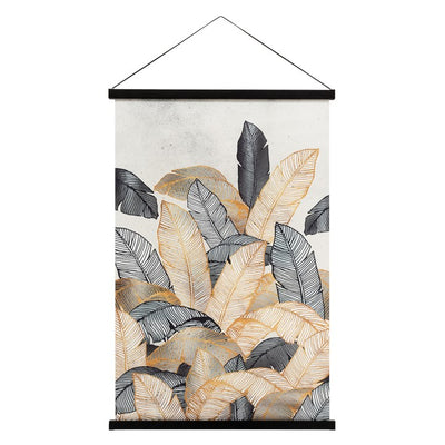product image for miko hanging printed canvas rolled wall art palm leaves by torre tagus 2 38