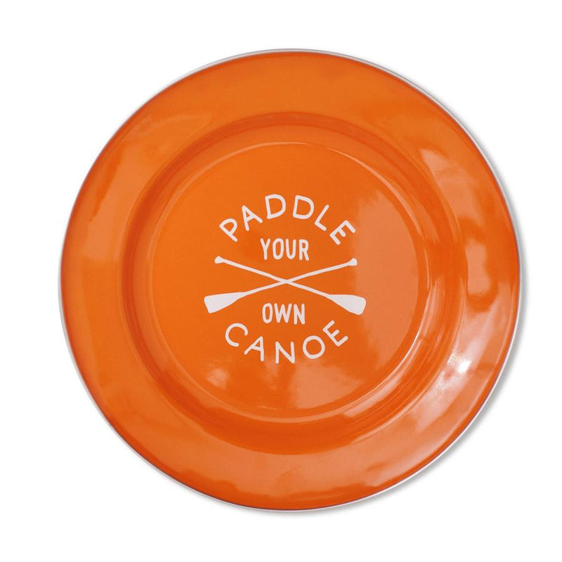 media image for paddle your own canoe enamel plate design by izola 1 231