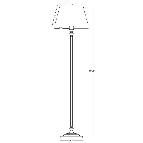 media image for Wilton Club Floor Lamp by Robert Abbey 220