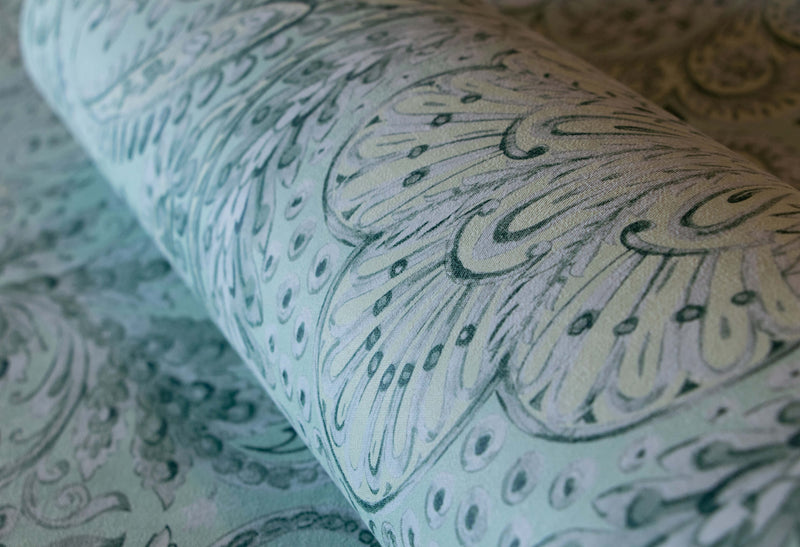 media image for Tahiti Blue Banana Wallpaper from the Tropical Collection by Galerie Wallcoverings 283