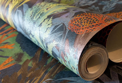product image for Bora Bora Blueberry Wallpaper from the Tropical Collection by Galerie Wallcoverings 48