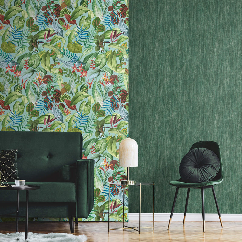 media image for Kiribati Blue Banana Wallpaper from the Tropical Collection by Galerie Wallcoverings 296