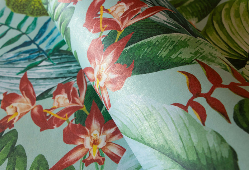 media image for Kiribati Blue Banana Wallpaper from the Tropical Collection by Galerie Wallcoverings 263