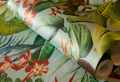 product image for Kiribati Blue Banana Wallpaper from the Tropical Collection by Galerie Wallcoverings 84