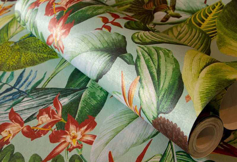 media image for Kiribati Blue Banana Wallpaper from the Tropical Collection by Galerie Wallcoverings 260
