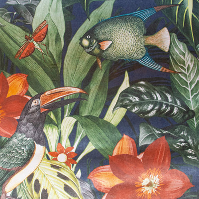 product image of Palau Blueberry Wallpaper from the Tropical Collection by Galerie Wallcoverings 599