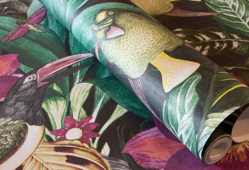 media image for Palau Berry Wallpaper from the Tropical Collection by Galerie Wallcoverings 23