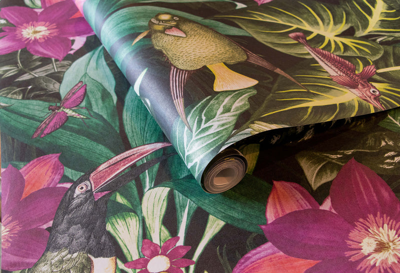 media image for Palau Berry Wallpaper from the Tropical Collection by Galerie Wallcoverings 296