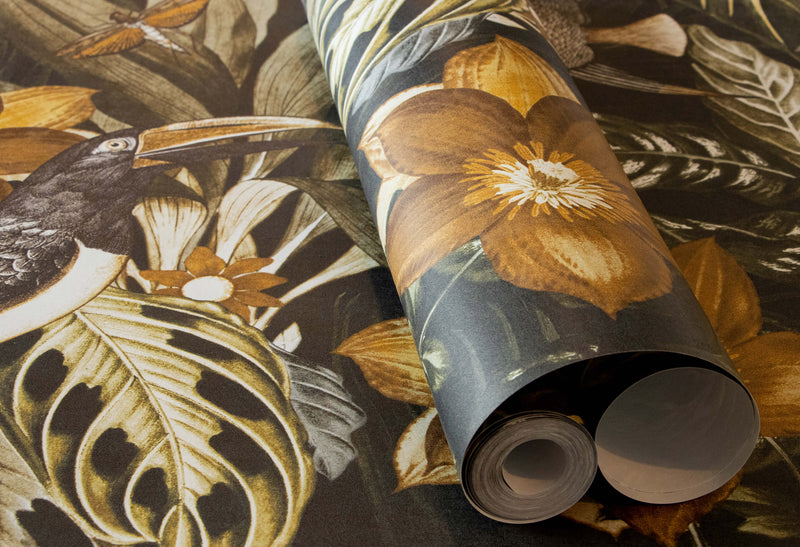 media image for Palau Walnut Wallpaper from the Tropical Collection by Galerie Wallcoverings 243