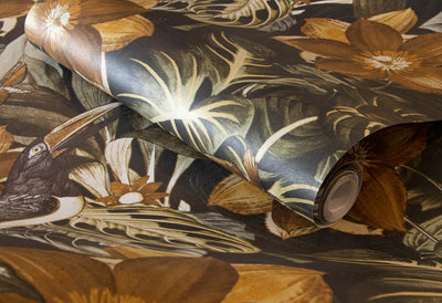 product image for Palau Walnut Wallpaper from the Tropical Collection by Galerie Wallcoverings 75