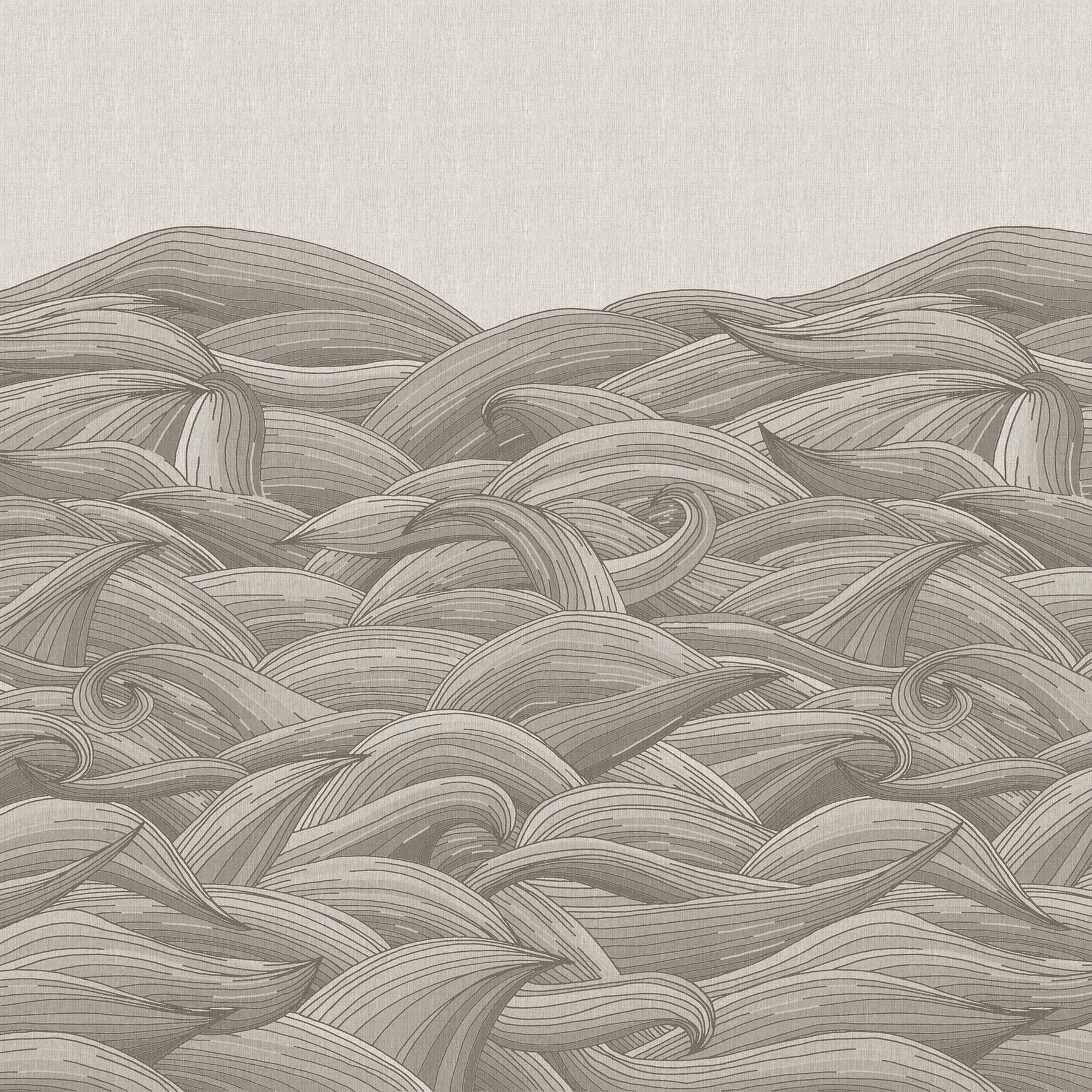 Shop Waves Taupe Grey Wall Mural from the Crafted Collection Burke Decor