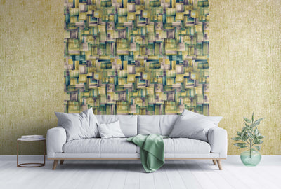product image for Brush Green Gold Wallpaper from the Crafted Collection by Galerie Wallcoverings 14