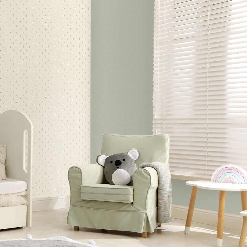 media image for Mini Dots Sage Wallpaper from the Great Kids Collection by Galerie Wallcoverings 24