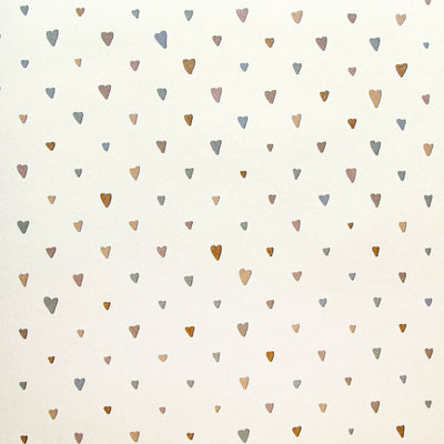 product image of Colored Hearts Pearl Wallpaper from the Great Kids Collection by Galerie Wallcoverings 581